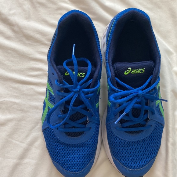 Asics Size 7 Blue Tennis Shoes - Picture 6 of 10